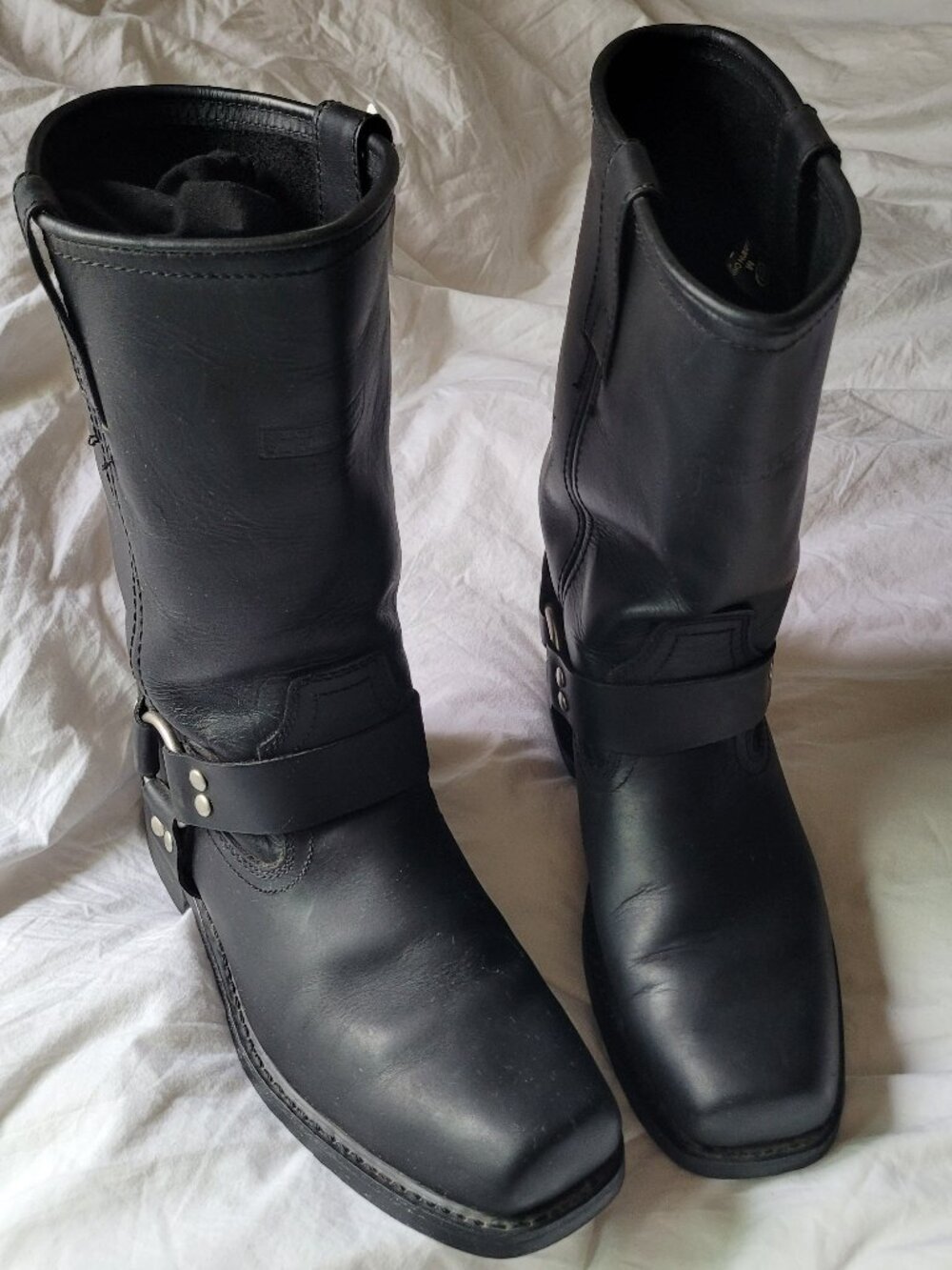 Ride Tecs 1442 Motorcycle Riding Boots Size 10.5M Genuine Leather Excellent